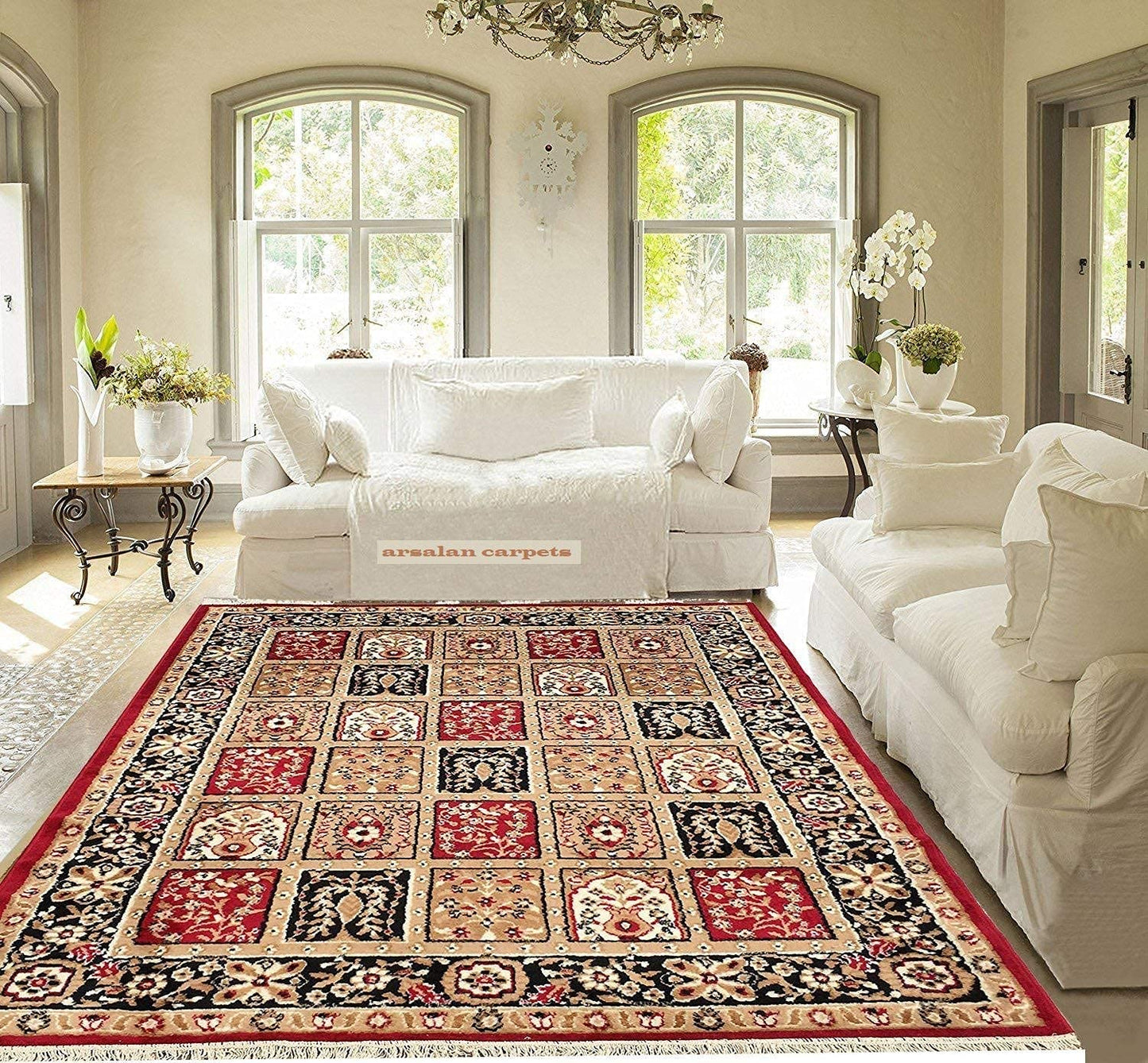 Classic Traditional Multicolor Area Rug