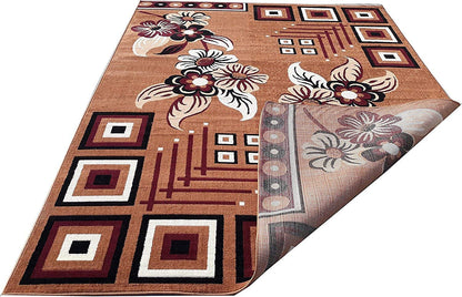 Floral Geometric Multicolor Area Rug