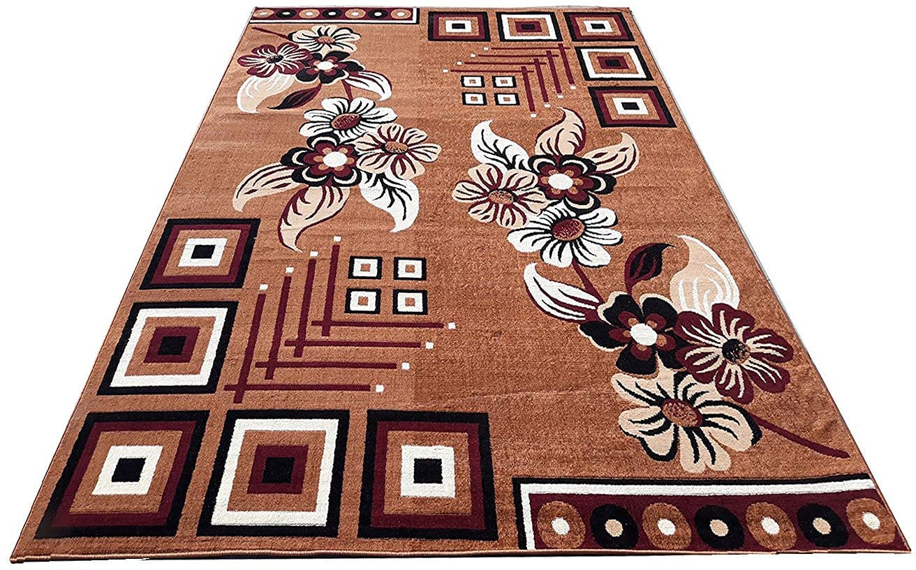 Floral Geometric Multicolor Area Rug