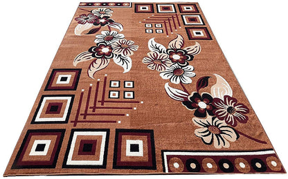 Floral Geometric Multicolor Area Rug
