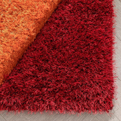 Modern Geometric Multicolor Shaggy Carpet