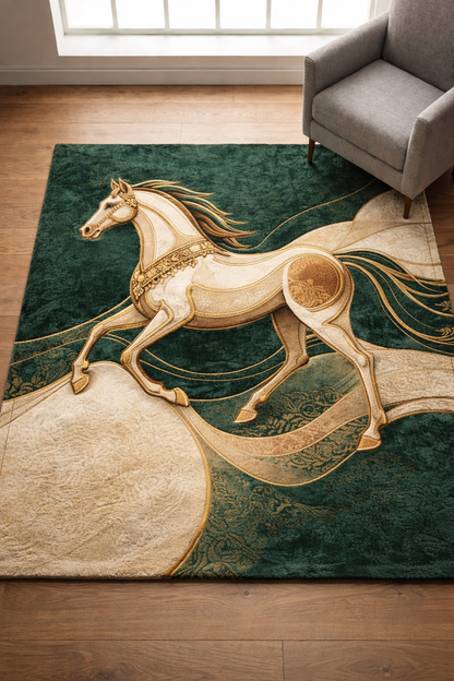 Majestic Stallion Hand Tufted Carpet