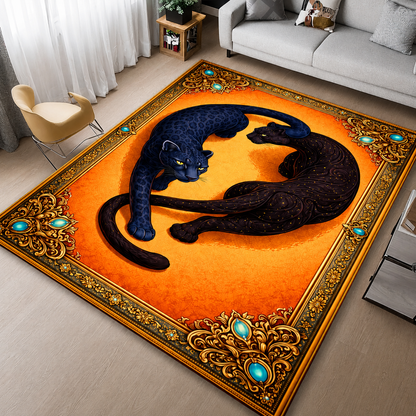Twin Panther Luxury Rug