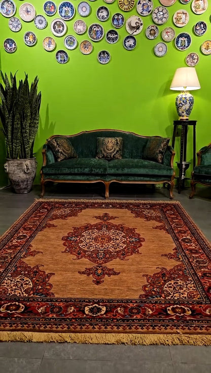 Royal Persian Medallion Carpet – Handcrafted Classic Design