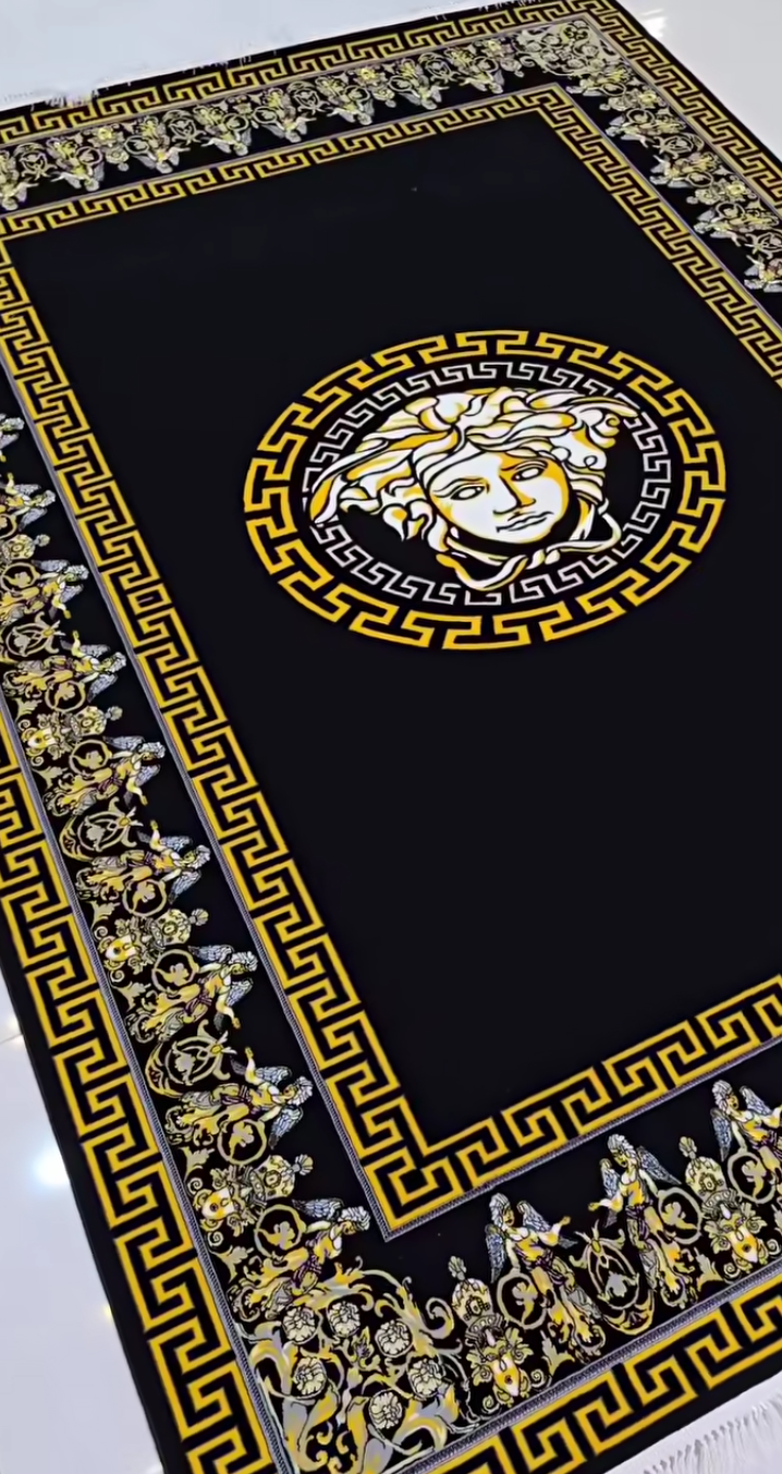 Medusa Edition Carpet | Black & Gold Luxury