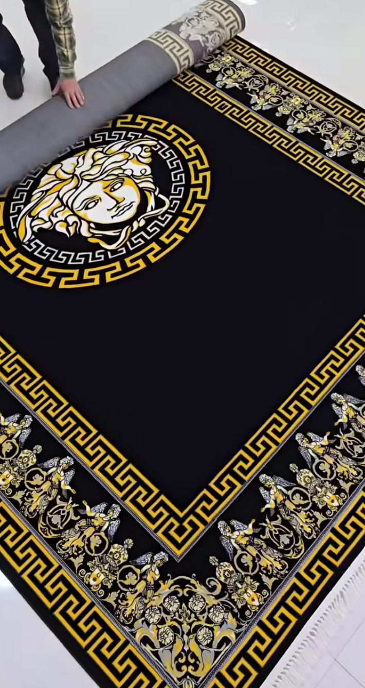 Medusa Edition Carpet | Black & Gold Luxury