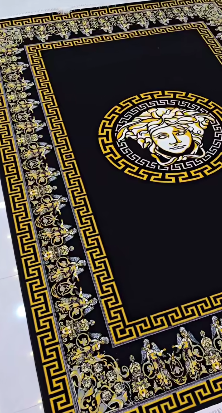Medusa Edition Carpet | Black & Gold Luxury